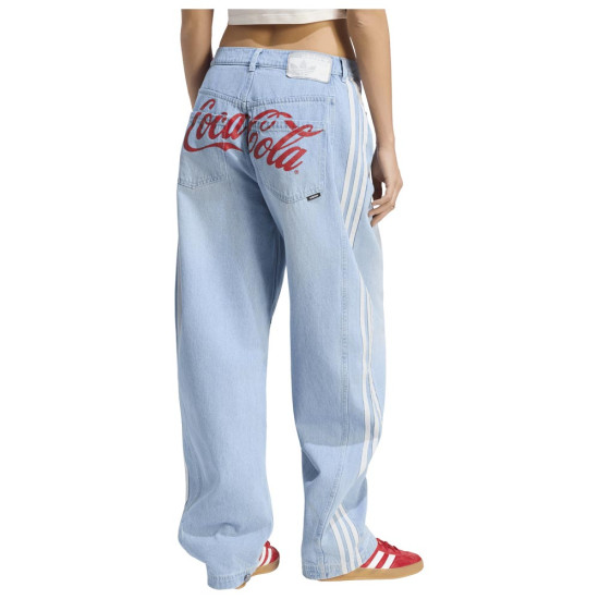 Adidas Γυναικείο παντελόνι x Coca-Cola Gfx Denim Banana Pants